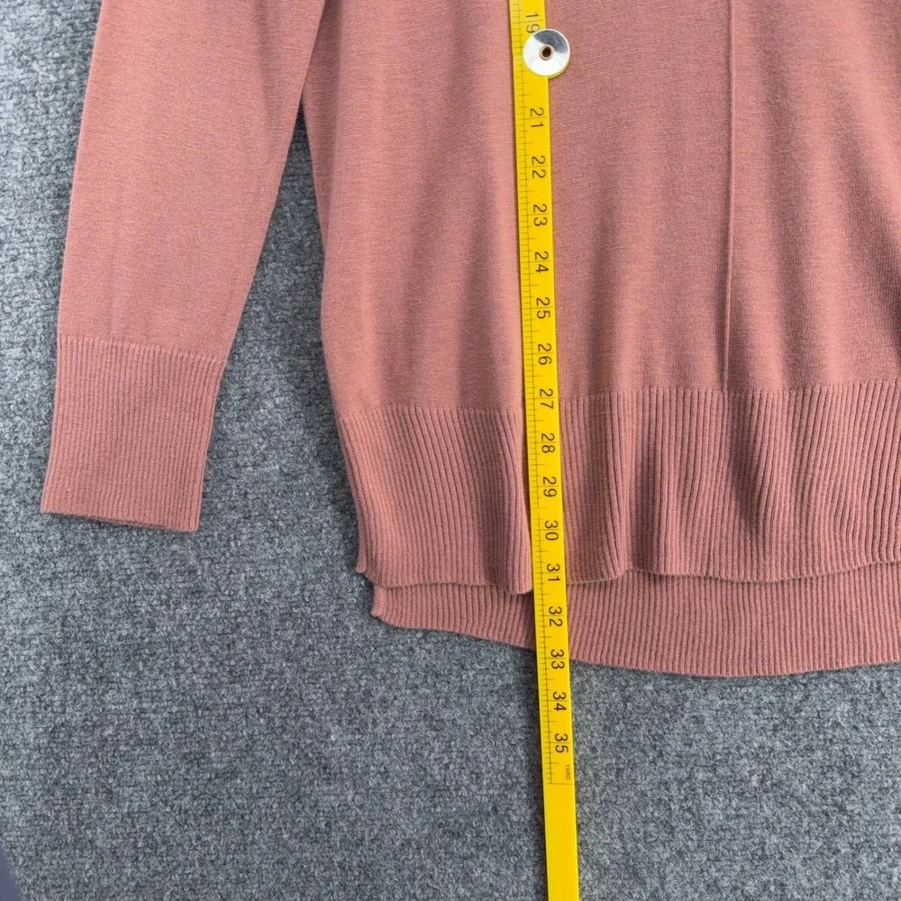 TROUVE Pink‎ V Neck Long Sleeve Oversized Sweater Top Women's XL